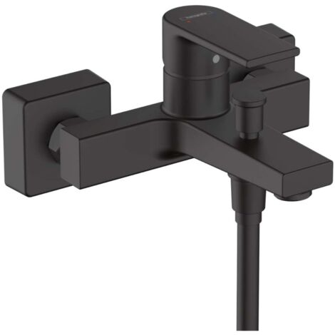 Hansgrohe Vernis Shape Einhebel-Wannenmischer Aufputz schwarz matt