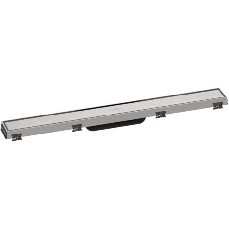 Hansgrohe RainDrain Match - Duschrinne 700 mit Edelstahlrost, mit höhenverstellbarem Rahmen, Edelstahl gebürstet 56037800