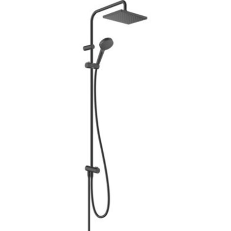 Hansgrohe Vernis Shape - Duschset Showerpipe 230 Reno, schwarz matt 26282670