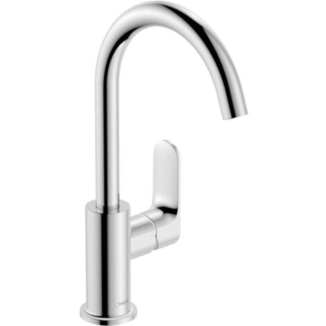 Hansgrohe Rebris S - Waschtischarmatur mit Ablauf und Schwenkauslauf, Chrom 72536000
