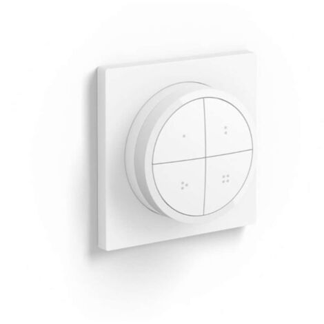 Philips Hue Steuerung - Smarter Lichtschalter, mit Dimmer, drehbar, weiß 929003500101