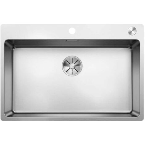 Blanco Andano 700 - Spüle, 74x50 cm, mit Exzenterbedienung PushControl, Edelstahl 525246