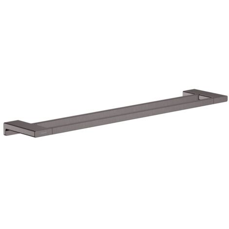 Hansgrohe AddStoris - Doppelbadetuchhalter, Länge 65 cm, Chrom schwarz gebürstet 41743340