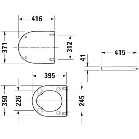 Duravit Starck 3 - WC-Sitz Vital, weiß 0062410000