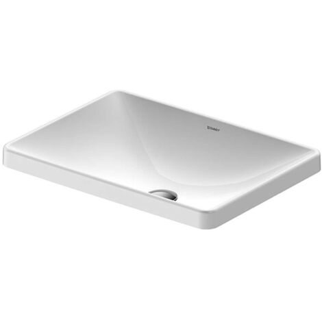 Duravit D-Neo - Einbauwaschtisch 60x44 cm,ohne Hahnloch, weiß 0358600079