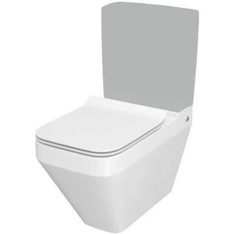 Cersanit Crea - WC-Kombi mit SoftClose-Sitz, Vario-Abgang, CleanOn, weiß K114-022
