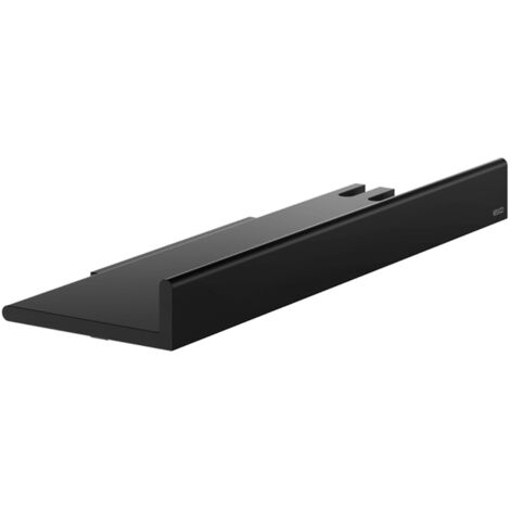 Keuco Reva Duschablage 12859370000 schwarz matt, mit integriertem Glasabzieher