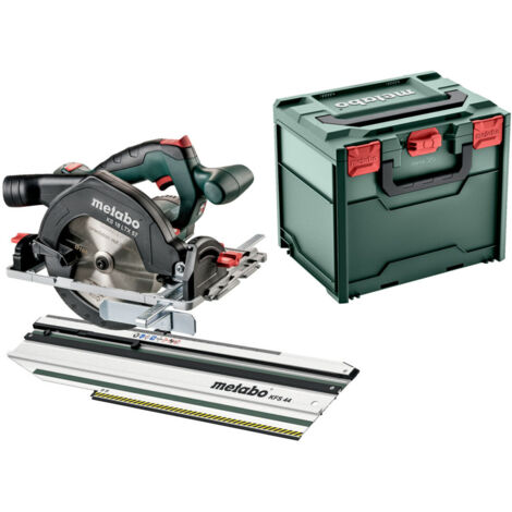 Metabo Akku-Handkreissäge KS 18 LTX 57 set mit Kappschiene KFS 44 metaBOX 340