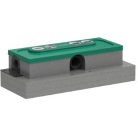 Hansgrohe uBox universal - Grundkörper für Duschrinnen Ablaufgehäuse für flache Installation 01000180
