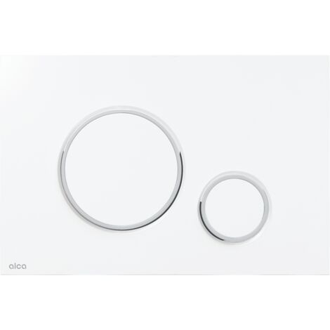 Alca Thin - Flächenbündige Steuerung, weiß/chrom glänzend M770 (1/3)