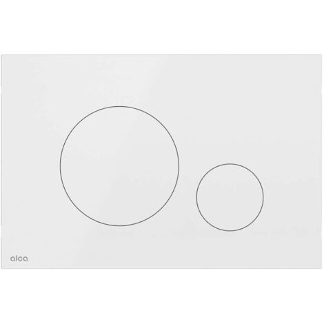 Alca Flat - Betätigungsplatte, weiß glänzend TURN-WHITE (1/2)