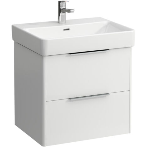Laufen Base - Waschbeckenunterschrank, 52x57x44 cm, 2 Schubladen, weiß matt H4022321102601