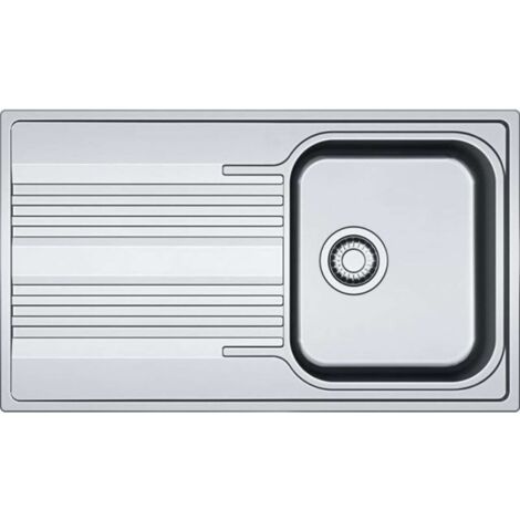 Franke Smart - Spülbecken Edelstahl SRX 611-86, 86x50 cm, Siphon 101.0395.016