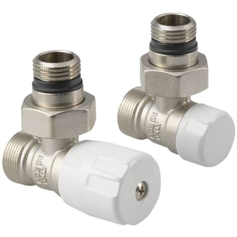 Aqualine Zubehör - Anschlussset ECO corner, nickel/weiß CP9810S (1/5)