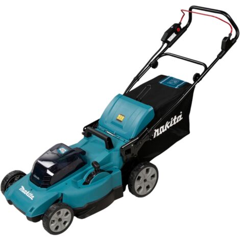 Makita – Akku-Rasenmäher 36V – Schnittbreite 48 cm – 4in1: Mähen, Sammeln, Mulchen, Heckauswurf – 62 l Grasfangkorb – Geräuscharm (1/10)