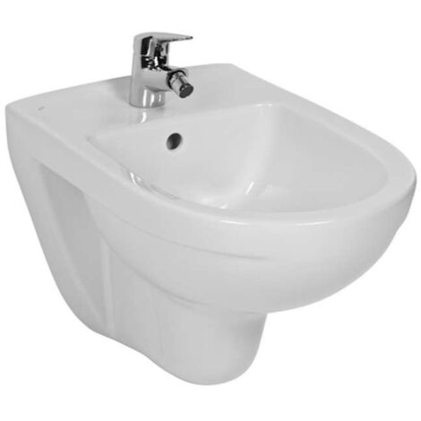 Jika Lyra plus - Wand-Bidet, Hahnloch, mit seitlichen Löchern, weiß H8303810003041