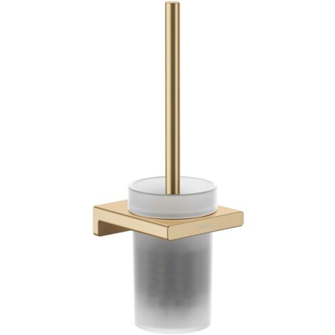 Hansgrohe AddStoris - Bürstenhalter Wandmontage, Glas matt/Bronze gebürstet 41752140