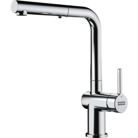 Franke Active New - Spültischarmatur FN 6560.031, Vorfenstermontage, mit ausziehbarer Brause, Chrom 115.0653.391