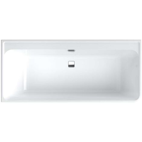 Villeroy & Boch Collaro - Badewanne 180x80 cm mit Platte, mit Ablauf- und Überlaufset, Weiß UBA180COR9CR00VD01