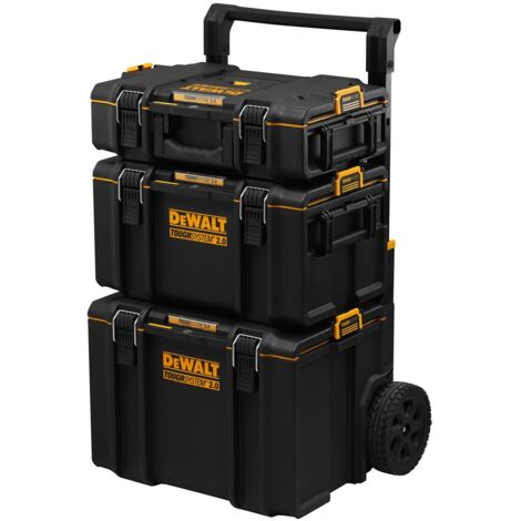 DEWALT TOUGHSYSTEM Drehbank auf Rädern 2 Kästen + Mobile Werkzeugkiste - DWST83402-1
