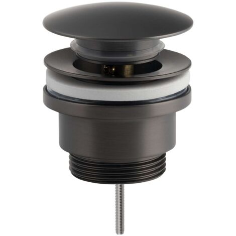 Sapho Zubehör - Waschbecken-Ablaufgarnitur, Click-Clack, Gunmetal CV1002GM