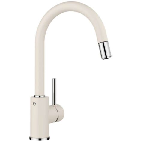 Blanco Mida S - Spültischarmatur mit ausziehbarem Auslauf, softweiß/chrom 526968