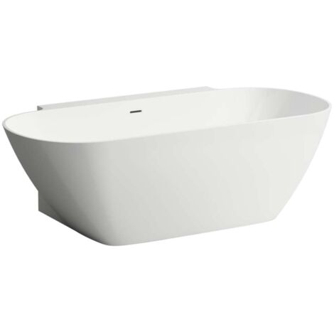 LAUFEN LUA Badewanne wandangebunden, 855x1700x400mm, aus Marbond,