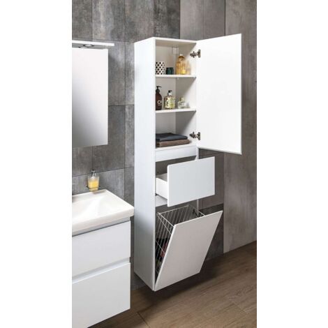 Hochschrank Bad Mit Waschekorb