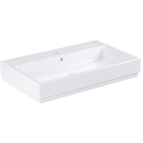 Grohe Cube Keramik Aufsatzwaschtisch 800mm, PureGuard, Alpinweiß