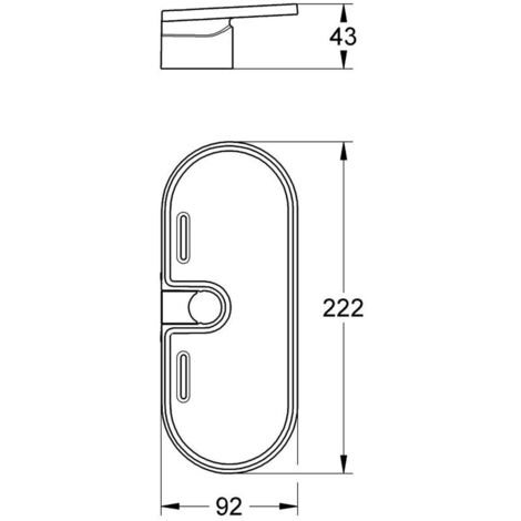Grohe Vitalio Universal - Ablage für die Duschstange 27725000