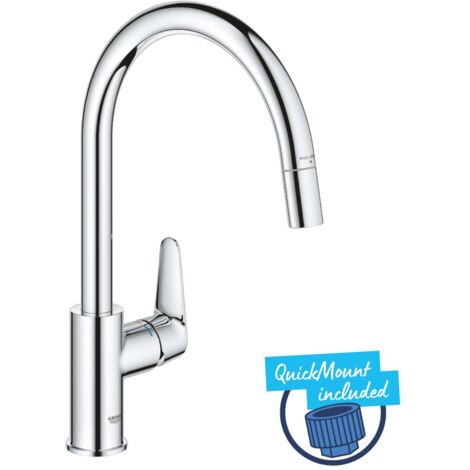 Grohe Start Curve - Spültischarmatur mit ausziehbarer Brause, Chrom 30562000