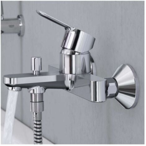 Grohe BauEdge - Badewanne Einhebelmischer, verchromt 23334000