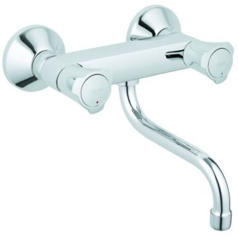 GROHE Zweigriff-Spültisch-Wandbatterie Costa DN15 Wandmontage chrom 31187001