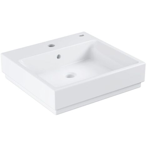 Grohe Cube Keramik Aufsatzwaschtisch 500mm, PureGuard, Alpinweiß