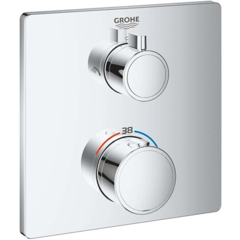 Grohe Grohtherm - Thermostat-Duscharmatur für 2 Verbraucher, verchromt 24079000