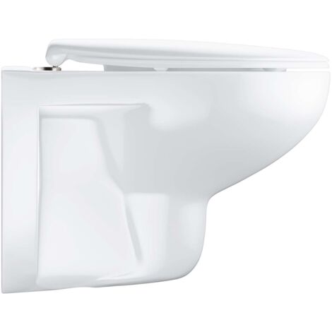 Grohe Bau Ceramic - Wandklosett mit WC-Sitz SoftClose, Rimless, Alpinweiß 39351000