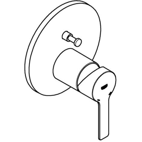 Grohe Lineare - Unterputzarmatur für 2 Verbraucher, Hard Graphite gebürstet 24064AL1 (1/5)