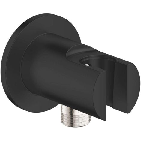 Grohe Vitalio Universal - Wandanschlussbogen mit Halterung, schwarz matt 269622431