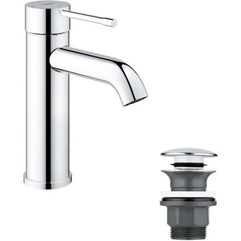 Grohe Essence New - Waschtisch Einhebelmischer mit Pusch-Open Auslauf, verchromt 23797001