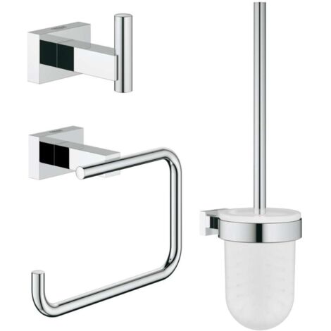 Grohe Essentials Cube - WC-Accessoires-Set, verchromt 40757001