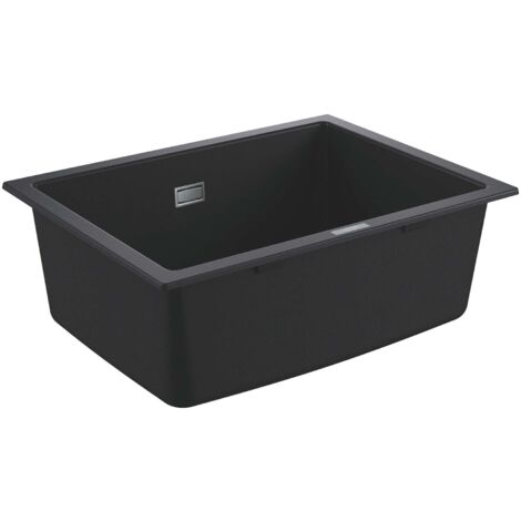 Grohe Abwäschen - Kompositspüle K700 mit Ablaufgarnitur, 61x46 cm, schwarz Granit 31655AP0