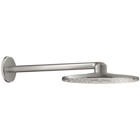 Grohe Rainshower SmartActive - Kopfbrause 310, Duscharm 43 cm, 2 Strahlarten, Supersteel 26475DC0