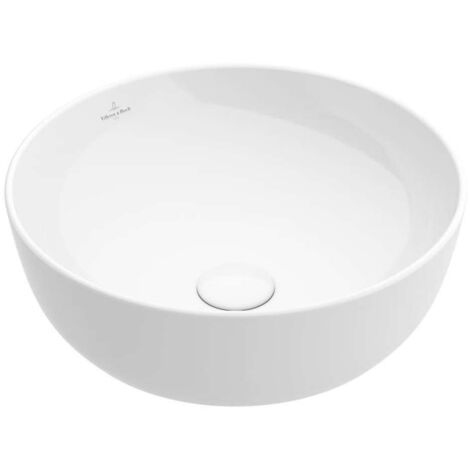 Villeroy & Boch Artis - Aufsatzwaschbecken, Durchschnitt 43 cm, CeramicPlus, Stone White 417943RW
