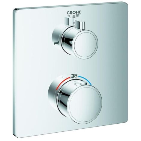 Grohe Grohtherm - Thermostat-Wannenarmatur für 2 Verbraucher, verchromt 24080000