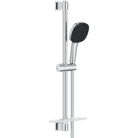 Grohe Vitalio Comfort - Set: Handbrause, Schlauch und Stange mit Ablage, 2 Strahlarten, Chrom 26929001