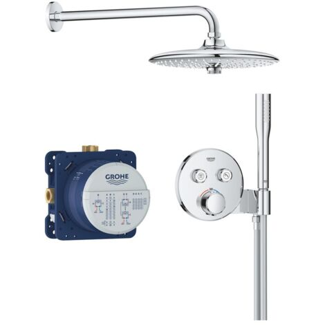 Grohe Precision SmartControl Unterputz Duschsystem Vitalio Joy 260 Kopfbrausen-Set, Handbrause, Schlauch 1,5m chrom 34878000
