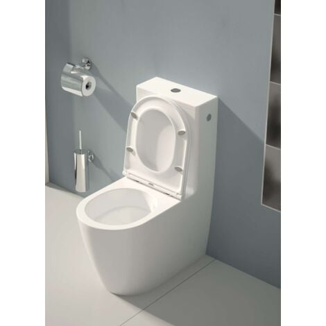 kielle Oudee - WC-Kombi mit Spülkasten und Softclose-Sitz, Vortex, weiß 30202000