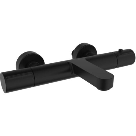 kielle Oudee - Thermostat-Badewannenarmatur, schwarz matt 10602104