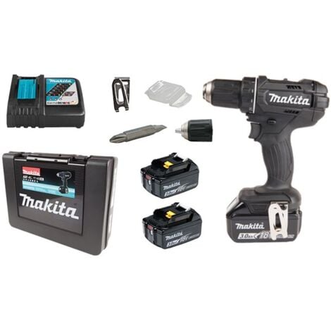 Makita Werkzeug - 18V Akku-Bohrschrauber, 2x 3,0 Ah Akku, Ladegerät DDF482RFEB