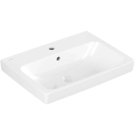 Villeroy & Boch Architectura - Waschtisch 60x45 cm, mit Überlauf, Hahnloch, Alpinweiß 4A876001